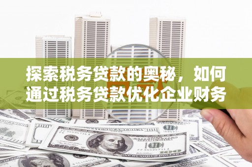 余庆探索税务贷款的奥秘，如何通过税务贷款优化企业财务