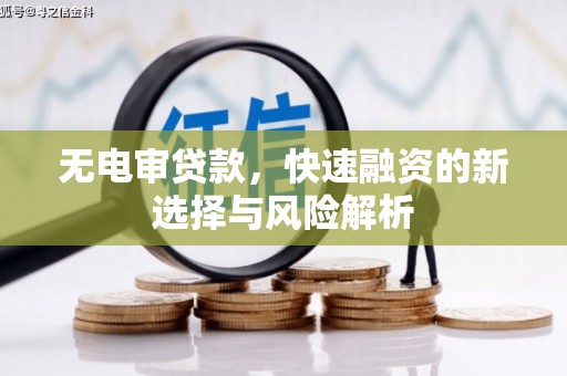 余庆无电审贷款，快速融资的新选择与风险解析