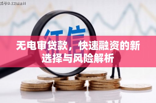 余庆无电审贷款，快速融资的新选择与风险解析