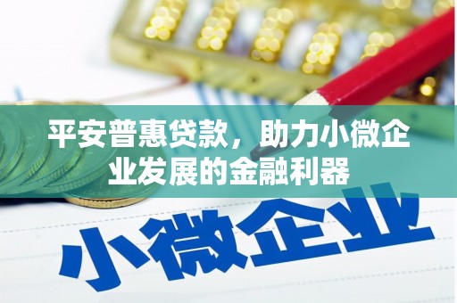余庆平安普惠贷款，助力小微企业发展的金融利器