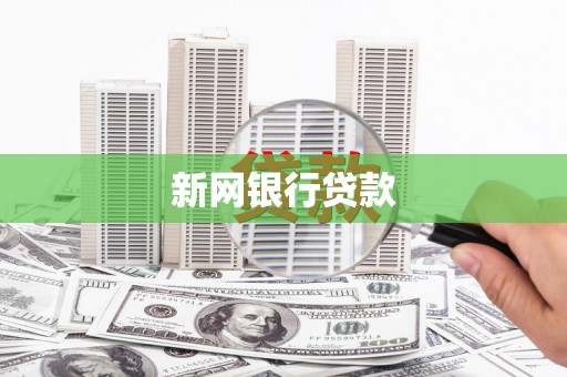 余庆新网银行贷款