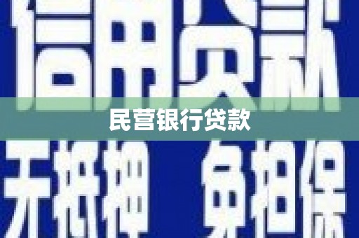 余庆民营银行贷款