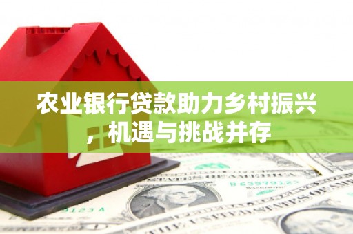 余庆农业银行贷款助力乡村振兴，机遇与挑战并存