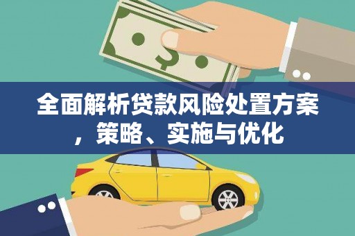 余庆全面解析贷款风险处置方案，策略、实施与优化