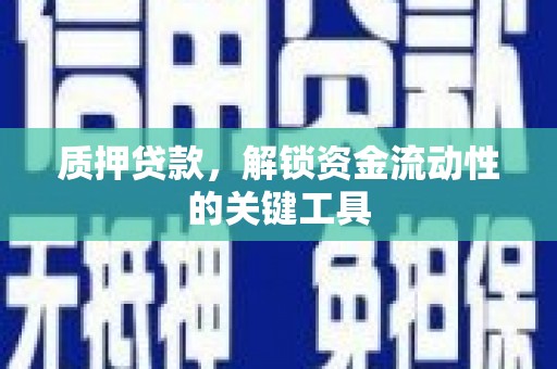 余庆质押贷款，解锁资金流动性的关键工具