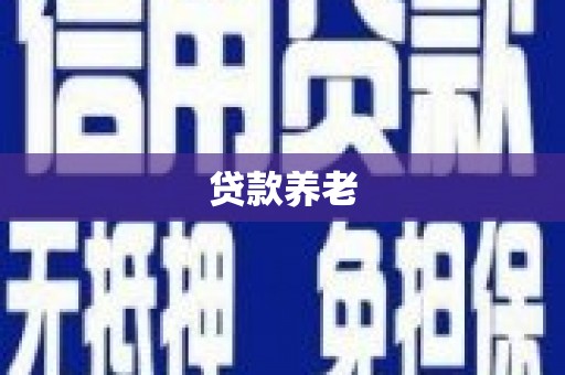 余庆贷款养老