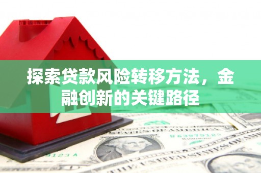 余庆探索贷款风险转移方法，金融创新的关键路径